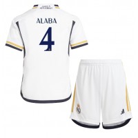 Real Madrid David Alaba #4 Replica Home Minikit 2023-24 Short Sleeve (+ pants)